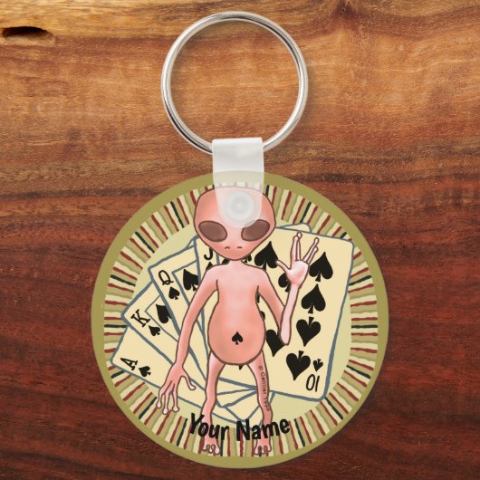 Alien Poker sleutelhanger (Voorkant)