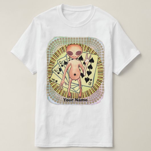 Alien Poker T-Shirt (Design voorkant)
