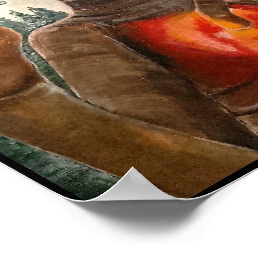 Alien Portrait Painting beroemd gemaakt door Alfre Poster (Hoek)