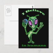 Alien-postkaart Briefkaart (Voorkant / Achterkant)