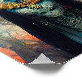 Alien Priestess Fantasy Sci-Fi Art Poster (Hoek)