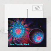 Alien Probe Briefkaart (Voorkant / Achterkant)