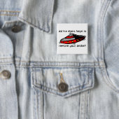 Alien Probe Funny Button Badge Insult Humor (In situ)