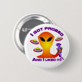 Alien Probe Ronde Button 5,7 Cm (Voorkant /achterkant)