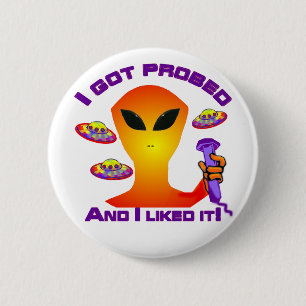 Alien Probe Ronde Button 5,7 Cm