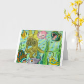 Alien probeert Cthulhu te stoppen met links zwemme Kaart (Gele Bloem)