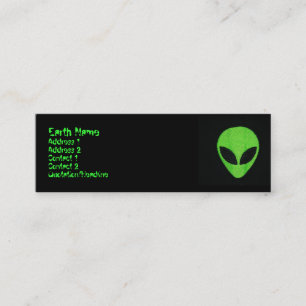 Alien ,profile-kaarten mini visitekaartje