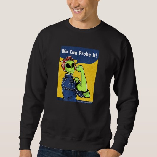 Alien Propaganda Rosie De Riveter Alien Space Park Trui (Voorkant)