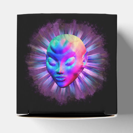 Alien Psychedelische Meditatie Bedankdoosjes (Bovenkant)