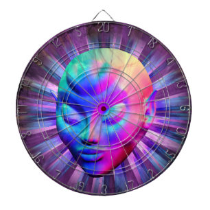 Alien Psychedelische Meditatie Dartbord