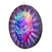 Alien Psychedelische Meditatie Dartbord (Voorkant Rechts)