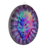 Alien Psychedelische Meditatie Dartbord (Voorkant Links)