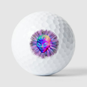 Alien Psychedelische Meditatie Golfballen