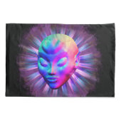Alien Psychedelische Meditatie Kussensloop (Achterkant)