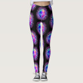 Alien Psychedelische Meditatie Leggings (Voorkant)