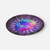 Alien Psychedelische Meditatie Papieren Bordje (Gekanteld)