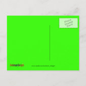 Alien Pumpkin Halloween Briefkaart (Achterkant)