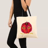 Alien Pumpkin Halloween Tote Bag (Voorkant (product))