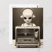 Alien Radio Briefkaart (Voorkant / Achterkant)