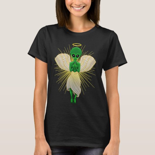 Alien Rapture Extraterrestrial Angel For UFO Lover T-shirt (Voorkant)