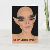 Alien rare man vraagt is het alleen mij gepersonal kaart (Voorkant)