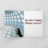 Alien rare man vraagt is het alleen mij gepersonal kaart (Binnen)