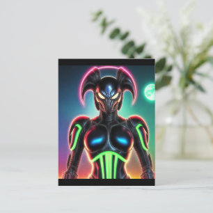 Alien Raven 01 Briefkaart