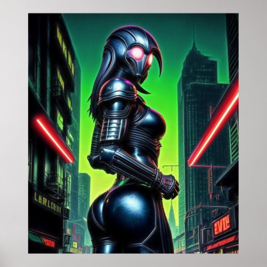 Alien Raven 02 Poster (Voorkant)