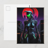 Alien Raven 03 Briefkaart (Voorkant / Achterkant)