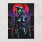 Alien Raven 03 Briefkaart (Voorkant)