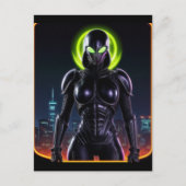 Alien Raven 04 Briefkaart (Voorkant)