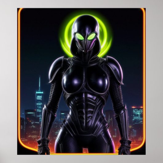 Alien Raven 04 Poster (Voorkant)