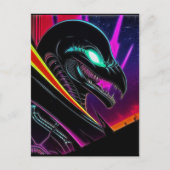 Alien Raven 07 Briefkaart (Voorkant)