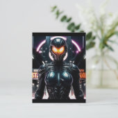 Alien Raven 08 Briefkaart (Staand voorkant)