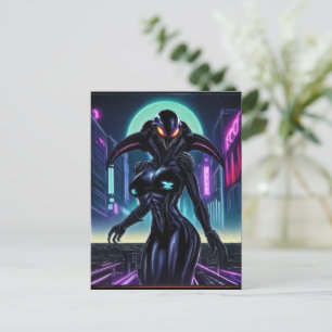Alien Raven 10 Briefkaart