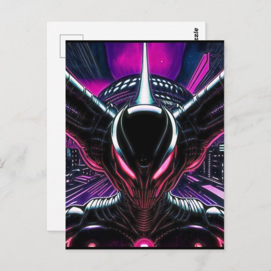 Alien Raven 11 Briefkaart (Voorkant / Achterkant)