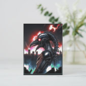 Alien Raven 12 Briefkaart (Staand voorkant)