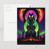 Alien Raven 13 Briefkaart (Voorkant / Achterkant)
