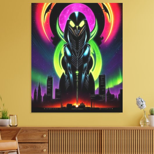 Alien Raven 13 Canvas Afdruk (Insitu (Woonkamer))