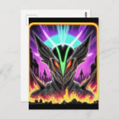 Alien Raven 15 Briefkaart (Voorkant / Achterkant)