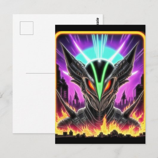 Alien Raven 15 Briefkaart (Voorkant / Achterkant)