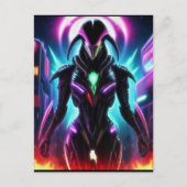 Alien Raven 16 Briefkaart (Voorkant)