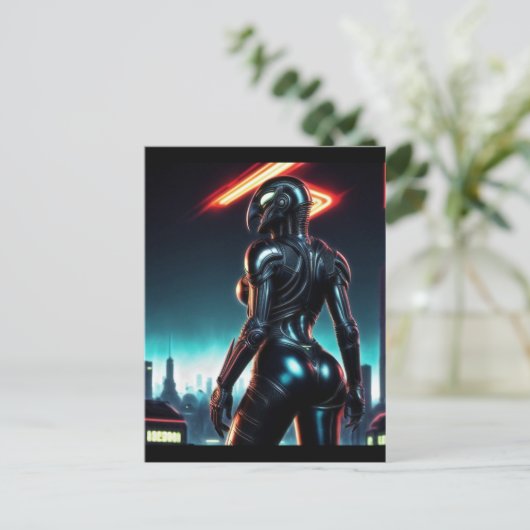 Alien Raven 17 Briefkaart (Staand voorkant)