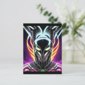 Alien Raven 18 Briefkaart (Staand voorkant)