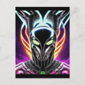 Alien Raven 18 Briefkaart (Voorkant)