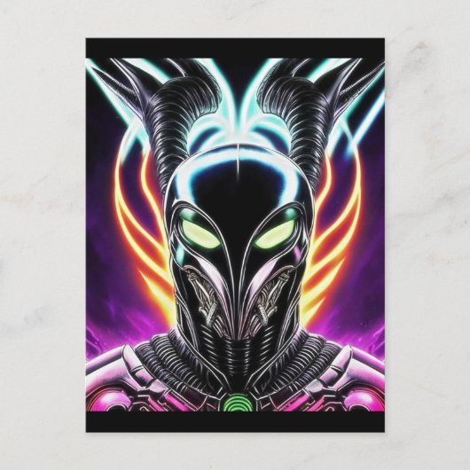 Alien Raven 18 Briefkaart (Voorkant)