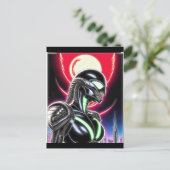 Alien Raven 19 Briefkaart (Staand voorkant)