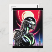 Alien Raven 19 Briefkaart (Voorkant / Achterkant)