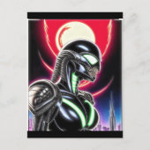 Alien Raven 19 Briefkaart (Voorkant)