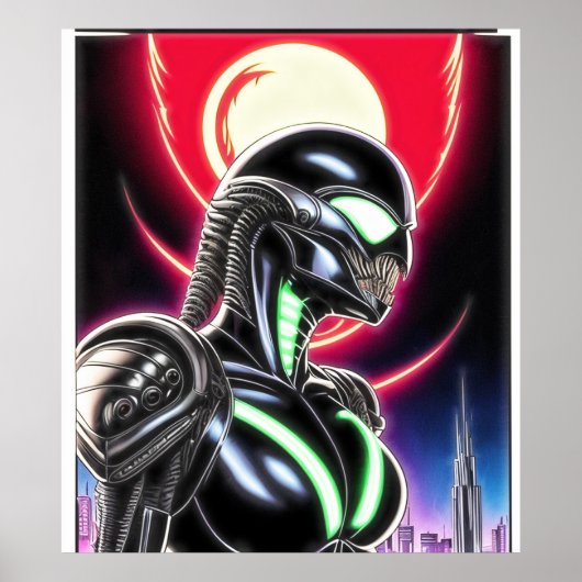 Alien Raven 19 Poster (Voorkant)